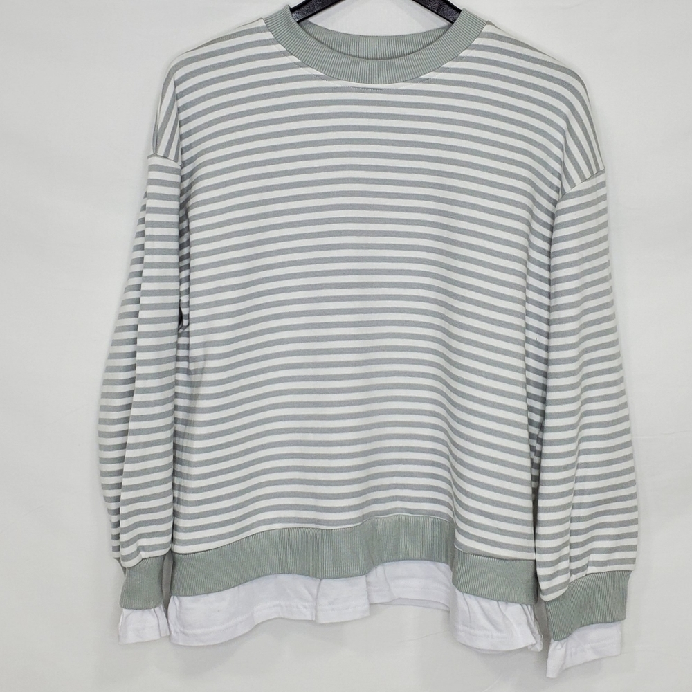 Cali Be Women's Long Sleeve Striped Top